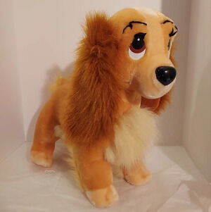 Vintage Disney Lady And The Tramp - Lady Stuffed Animal Dog Plush